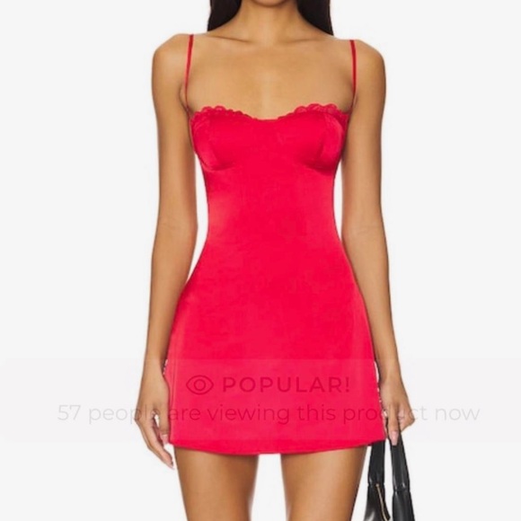 REVOLVE Dresses & Skirts - Superdown Red Spaghetti Strap Mini Dress xs